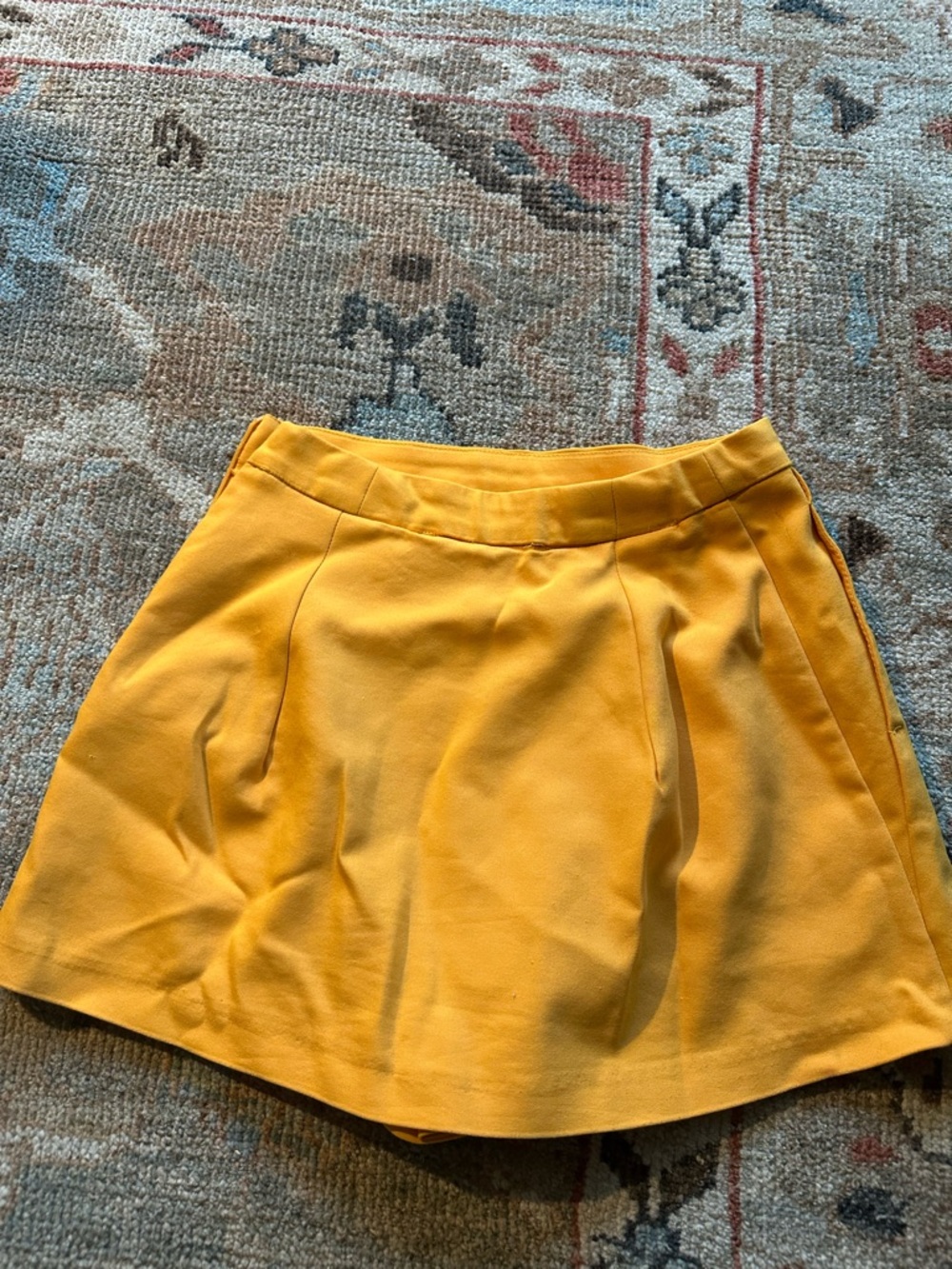 Zara Trafaluc Bright Mustard Skirt